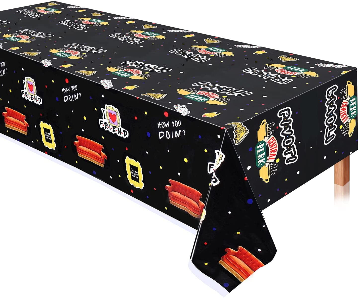 Big Size:86.6 x 51in Friends Party Supplies Friends Fan Birthday Party Decorations 2PACK Friends Party Tablecloth-Disposable Friends Plastic Table Cover Big Size:86.6 x 51in Friends Party Supplies Friends Fan Birthday Party Decorations 2PACK Friends Party Tablecloth-Disposable Friends Plastic Table Cover