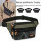 thumbnail image 2 of Riñonera de moda para hombre, bolsa de almacenamiento multifuncional para teléfono móvil, bolso de mensajero deportivo para exteriores de gran capacidad, 2 of 6
