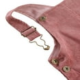 thumbnail image 4 of Infant Little Girl Corduroy Suspenders Skirt Solid Color Adjustable Straps Short Dress with Two Pockets, 4 of 7