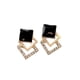 thumbnail image 1 of Jumpingount 1 par de pendientes geométricos de diamantes de imitación, moda, fiesta, boda, compromiso, cita, trabajo, decoración, orejas, joyería para Ropa, zapatos y accesorios Miscelánea Jumpingount AP016002-01, 1 of 5