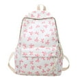 thumbnail image 2 of HJYCHN Girl School Backpack Bow Design Cute Preppy Daypack for Girls Kids College School Travel School Backpack Pink One Size, 2 of 7