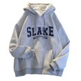 thumbnail image 1 of Sudadera con capucha Unisex con estampado de letras de hombres estilo Harajuku estilo de manga larga, 1 of 4