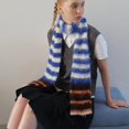 thumbnail image 5 of Ywmsfl Soft Stripe Knit Scarf Warm Knitted Neck Scarf Multiple Sizes For Daily Use Travel Friendly Unisex Design, 5 of 20