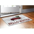 thumbnail image 2 of ThisWear Holiday Decor Hello Winter Country Rustic Home Decor Christmas Welcome Mat 2 Pack Doormats Multi, 2 of 3
