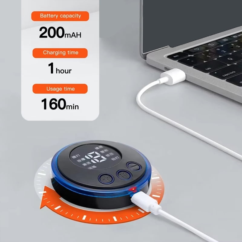 Electric EMS Neck Massager Mini Cervical Back Patch Stimulator Massageador Mat Portable