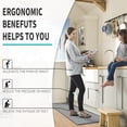 thumbnail image 5 of HUIMART Kitchen Mat Cushioned Anti Fatigue Floor Mat 17" x 47" Non Slip Standing Mats and Rugs, Gray, 5 of 12