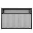 thumbnail image 4 of Twin Size Murphy Bed with Shelves, Modern Metal Wall Bed, Foldable Space-Saving Design, Built-In Storage Shelf, Convertible Guest Bed for Small Rooms, Home Office, Gray, 4 of 10
