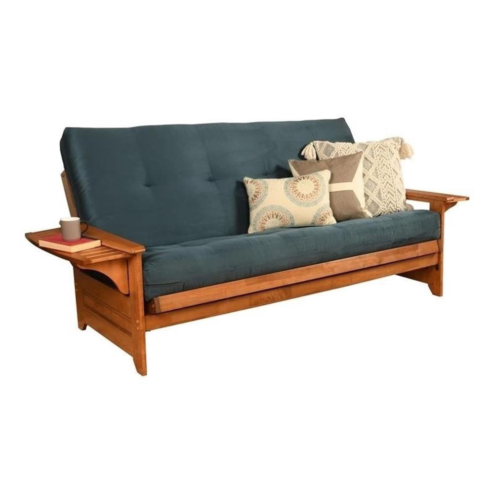 Kodiak Furniture Full-size Suede Futon Mattress with Tufted Cover, Blue
