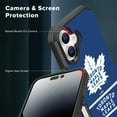 thumbnail image 5 of Apple iPhone 16 (6.1) - NHL Licensed Toronto Maple Leafs Team Logo on Jersey Textured Dual Layer Case, 5 of 5