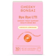 Cheeky Bonsai Bye Bye UTI Hibiscus Lemonade Powdered Drink Mix, 10 Count