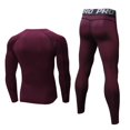 thumbnail image 6 of YUSHOW Mens Thermals Underwear Set Thin Wicking Base Layer Crew Neck Long Johns,Size S, 6 of 8