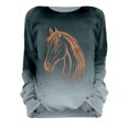 thumbnail image 5 of Chuancc Casual Sweatshirts for Women Long Sleeve Tops for Women Trendy Cozy Tops for Women Cute Sweatshirts for Women Cold Weather Clothes for Women Women's Crewneck Sweatshirt Horse Sweatshirt 3XL, 5 of 5