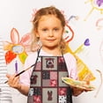 thumbnail image 3 of Red Plaid Dog Jigsaw Puzzle Kids Aprons for Girls and Boys,Adjustable Neck Strap Toddler Aprons for Kids Cooking Baking, 3 of 7