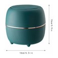 thumbnail image 2 of Mini Desktop Trash Can, Creative Plastic Desktop Trash Can with Button Lid for Home Office, Study, Bedroom, Kitchen (White), 2 of 5