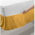 thumbnail image 2 of Nerdy Bed Skirt, Hipster Glasses Pattern Simplistic Arrangement with Warm Toned Background, Elastic Bedskirt Dust Ruffle Wrap Around for Bedding Decor, 4 Sizes, Pale Orange and Cream, by Ambesonne, 2 of 2