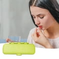 thumbnail image 6 of LBGAJGS Travel Pill Organizer Portable Pill Case Daily Pill Container Medicine Organizer Storage (7 Compartments, Yellow), 6 of 6