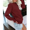 thumbnail image 3 of FUNING  Womens Casual Long Sleeve Sweatshirt Crew Neck Cute Pullover Relaxed Fit Tops, 3 of 6