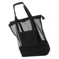 thumbnail image 2 of Travel Bag Large Capacity Wearable Portable Mesh Hand Luggage Bag with Side Pocket for Gym Sports Home Black, 2 of 5