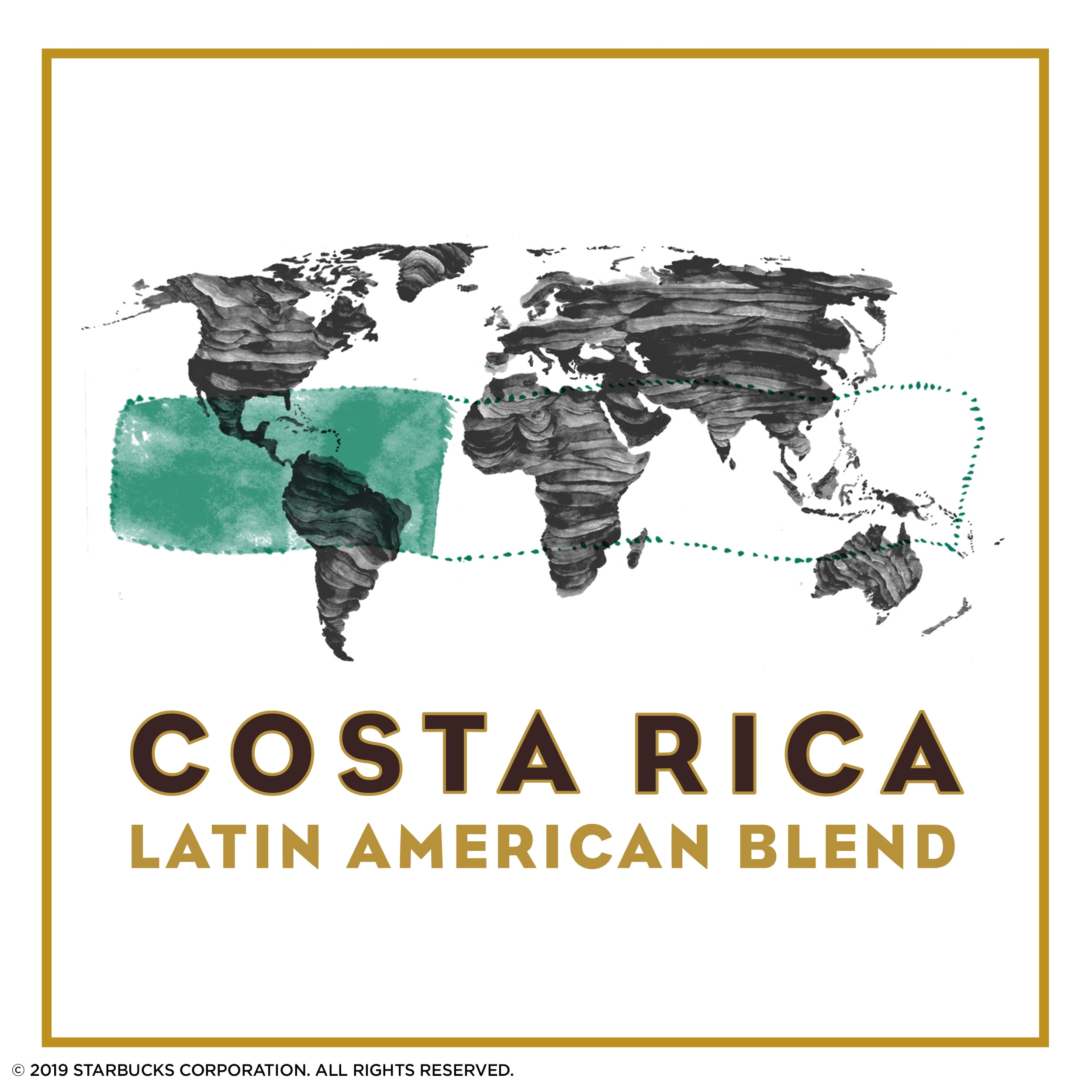 Starbucks Costa Rica Latin American Blend Premium Select, Medium Roast Whole Bean Coffee, 9 oz