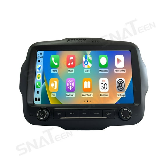 SNATEEN 9.0 inch Touch Screen Car Radio for Jeep Renegade 2016-2021 GPS Navigation Multimedia Video DVD Carplay Stereo Receiver Head Unit