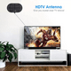 thumbnail image 5 of Antena De Tv Hd 4k 1080p Para Interiores Portatil Negro, 5 of 5