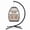 Gray, variant on BPS Hanging Egg Chair with Stand Indoor Outdoor, Comfy Patio Rattan Swing Hammock Chairs with Cushion, 264lbs Capacity Egg Shaped Chair for Lawn Backyard Balcony Bedroom, Birthday Gift