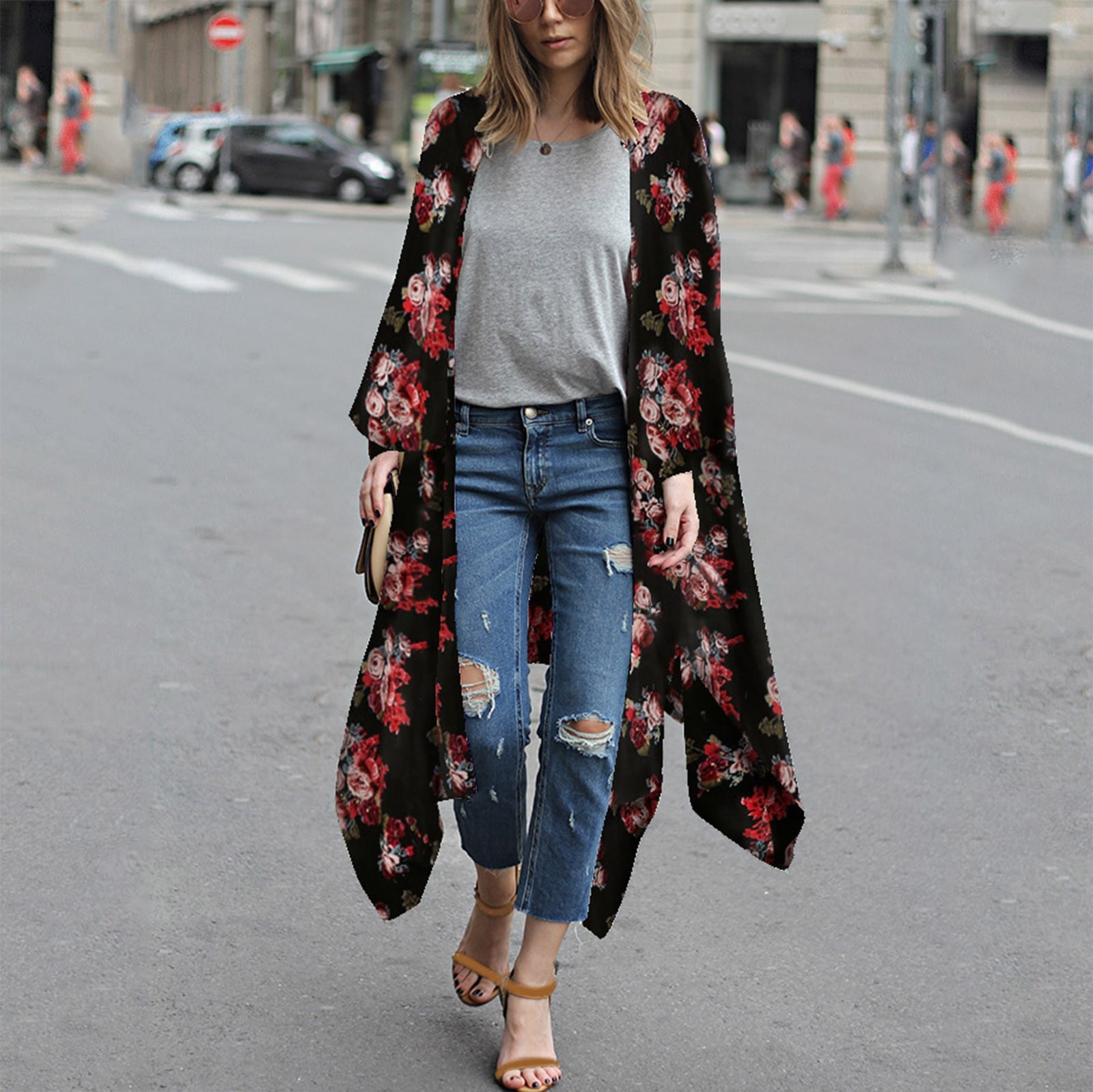 NEGJ Women Non-Positioning Flower Print 