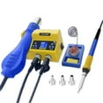 LNGHEJZ 8909D 2 In 1 Soldering Station Soldering Iron + Hot Air Gun BGA Repair Tool Nozzles SMD