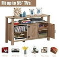 thumbnail image 5 of Costway TV Stand Entertainment Center for TV's up to 55'' w/Storage Cabinet&Shelf Natural, 5 of 10