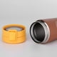 thumbnail image 5 of Taza de acero inoxidable 304 con aislamiento al vacío de doble capa de 380 ml para deportes (amarillo), 5 of 9