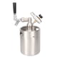 thumbnail image 2 of Kit de sistema de barril de cerveza casero de acero inoxidable de 2 l con grifo carbonatador y mini regulador de CO2., 2 of 11