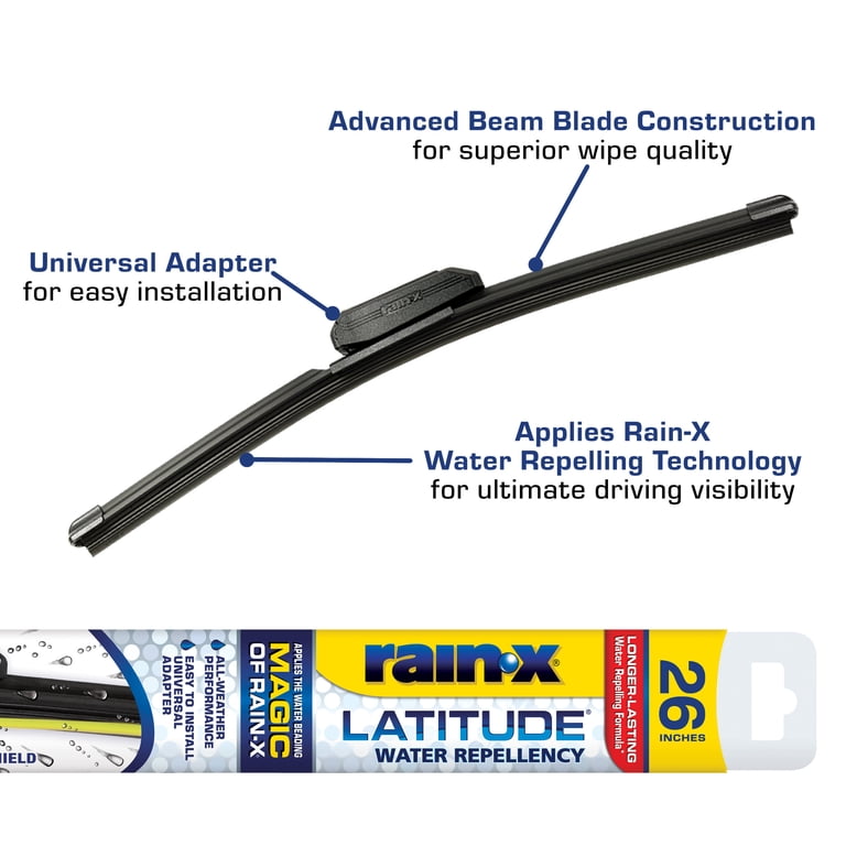 Rain-X Latitude Water Repellency 26" Wiper Blades, 2-in-1 photo 2