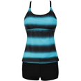 thumbnail image 5 of Aboser Womens Bathing Suits Tankini 2 Piece Bathing Suit Tummy Control Modest Swimsuit Athletic High Waisted Tank Top with Boyshorts Beachwear, 5 of 6