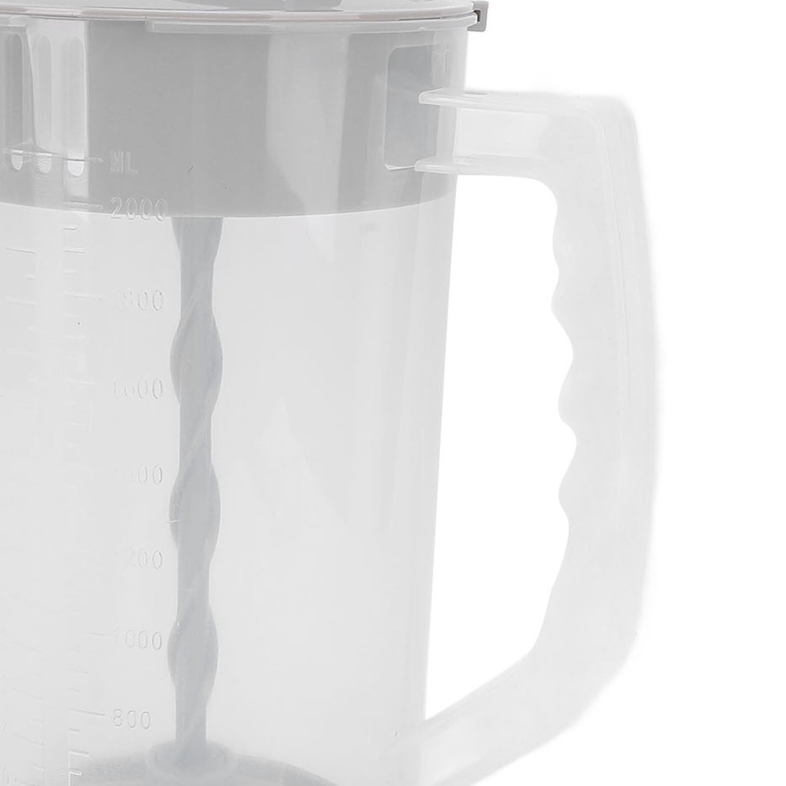 Suodoka 2000ml (67.6 fl oz) Manual Breastmilk Storage Pitcher with Press Design, Mixing Jug for Home and Milk Tea Shop Use