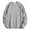Gray, variant on Chbgutlmr Tops for Men Plus Size Sweatshirt Drop Shoulder Long Sleeve Casual Loose Oversized Pullover