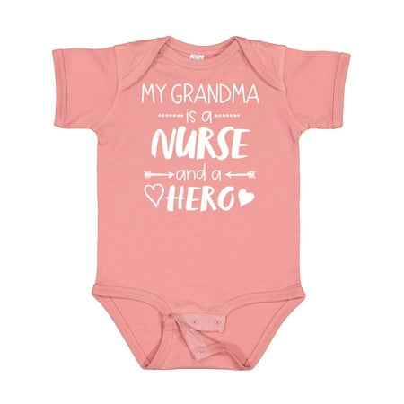 

Inktastic My Grandma is a Nurse and a Hero Gift Baby Boy or Baby Girl Bodysuit