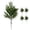 5 Green stems/Light, variant on Lighted Norfolk Pine Branches, Greenery Pine Picks for Vase, Artificial Pine Branches with Light, Pine Branches for Decorating, Christmas, DIY Garland Wreath