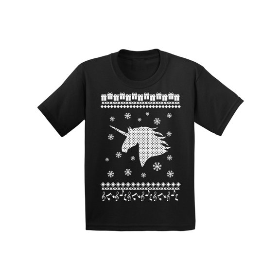 Awkward Styles Xmas T-Shirt for Baby Girls Boys White Christmas Unicorn Baby Shirt