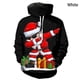 thumbnail image 5 of Sudadera con capucha de Papá Noel para hombre y mujer, con estampado digital 3D, informal, de manga larga, de talla grande, 5 of 5