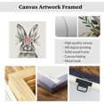 thumbnail image 5 of AXXPosters Unframed Easter Bunny Canvas Wall Art Cute Rabbit Poster with Flowers Animal Painting Watercolor Prints Nursery Girls Baby Wall Decor Easter Gifts, 5 of 6