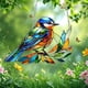 thumbnail image 4 of Fiudx Atrapasol de Colibrí, Diseño de Pájaro Acrílico, Impresionante Reflejo de La Luz Solar, Decoración Única para El Hogar, Uso En Interiores y Exteriores, Regalo Ideal para Amantes de La Naturalez, 4 of 5
