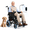 Black, variant on LiltJan Electric Wheelchair for Adults, Lightweight Foldable Motorized Wheelchair with 15-Mile Range, 360° Joystick & All-Terrain Power, Supports 300 lbs, LED Safety Lights, Travel Portable