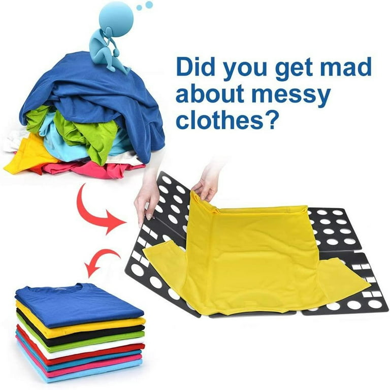  BoxLegend V5 Shirt Folding Board T-Shirt Folder Clothes Folder  Laundry Organizer Helper for Adult Clothing Durable Plastic Folding Tool,  Black : Everything Else