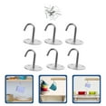 thumbnail image 3 of 6 Pcs Crochets de Plafond Robustes Crochets de Plafond en Acier Inoxydable avec Vis, 3 of 8