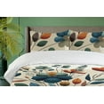 thumbnail image 2 of Ambesonne Flowers Duvet Cover Set, Art Abstract Chamomile Art, Calking, Eggshell Cinnamon Green, 2 of 4