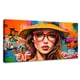 thumbnail image 1 of Cuadro Decorativo Canvas Mujer Con Gafas 140x70, 1 of 4