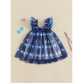 thumbnail image 4 of Okbabeha Toddler Baby Girl 4th of July Outfits Infant Ruffle USA Flag Fourth of July Dress Summer Independence Day Clothes, 4 of 7