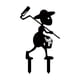thumbnail image 2 of Metal Garden Stake Decoration Black Iron Ground Insert for Outdoor Yard Fence Courtyard Farm Flower Bed Weather Resistant, 2 of 6