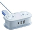 thumbnail image 1 of Hearth & Gear Bande d'Alimentation Cinq en un avec Ports USB, Rallonge Parasurtenseur Bande d'Alimentation, Portable pour Voyage Recharge Intelligente USB Répondant aux Besoins de Divers Appareils Concentrateur Maison Intelligente Maison Intelligente, 1 of 7