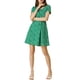 thumbnail image 2 of Vestido de Promoción A-Line de Manga Corta con Cuello Cuadrado Impreso para Mujeres INSPIRE CHIC M Verde-Floral, 2 of 8